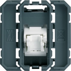 RJ45 cat.6 UTP 2M incliné 45° - APPAREILLAGE MURAL GALLERY HAGER WXF230