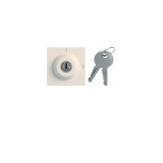 Inter clé 2 posi. 2M dune - APPAREILLAGE MURAL GALLERY HAGER WXF615D