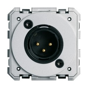 XLR mâle neutre bornier a vis - APPAREILLAGE MURAL GALLERY HAGER WXF624