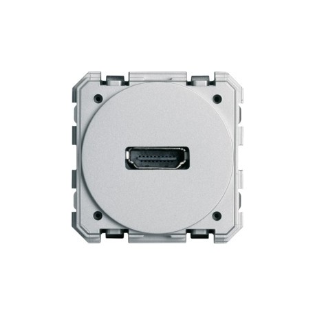 Prise HDMI bornier à vis 2M - APPAREILLAGE MURAL GALLERY HAGER WXF632