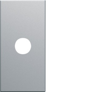 Sortie de fil 1 module titane - APPAREILLAGE MURAL GALLERY HAGER WXF687T