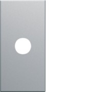 Sortie de fil 1 module titane - APPAREILLAGE MURAL GALLERY HAGER WXF687T