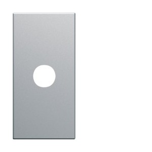 Sortie de fil 1 module titane - APPAREILLAGE MURAL GALLERY HAGER WXF687T