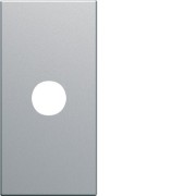 Sortie de fil 1 module titane - APPAREILLAGE MURAL GALLERY HAGER WXF687T