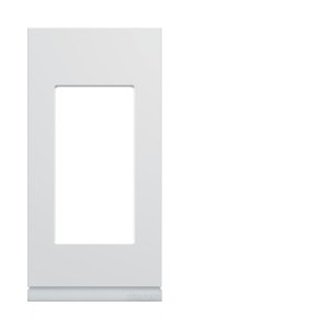 Plaque plast 1M pure - APPAREILLAGE MURAL GALLERY HAGER WXP0001