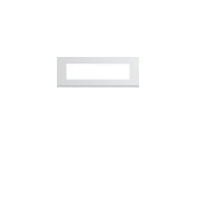 Plaque plast 8M E71 pure - APPAREILLAGE MURAL GALLERY HAGER WXP0008