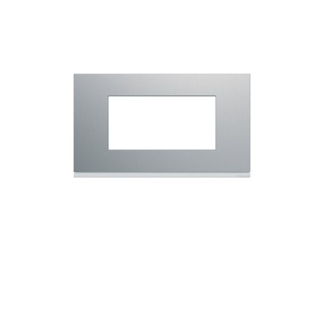 Plaque 4M E57 titane - APPAREILLAGE MURAL GALLERY HAGER WXP0134