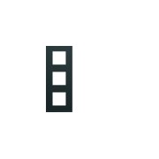 Plaque 3P V71 night - APPAREILLAGE MURAL GALLERY HAGER WXP0243