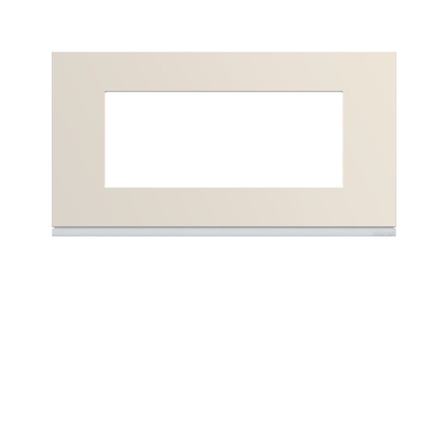 Plaque 5M E71 dune - APPAREILLAGE MURAL GALLERY HAGER WXP0305