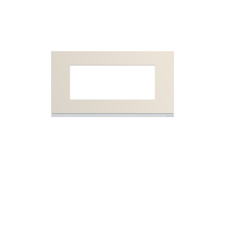 Plaque 5M E71 dune - APPAREILLAGE MURAL GALLERY HAGER WXP0305