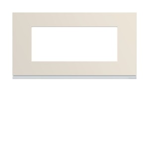 Plaque 5M E71 dune - APPAREILLAGE MURAL GALLERY HAGER WXP0305