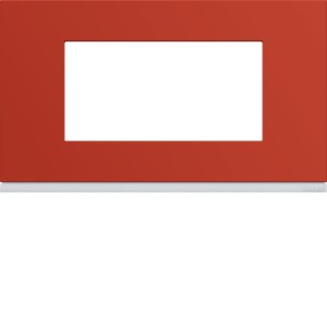 Plaque 4M E57 eglantine - APPAREILLAGE MURAL GALLERY HAGER WXP0634