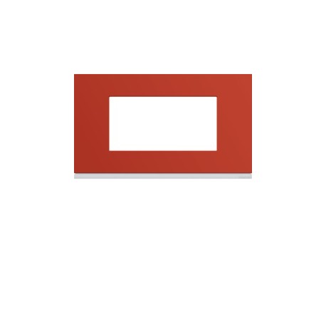 Plaque 4M E57 eglantine - APPAREILLAGE MURAL GALLERY HAGER WXP0634