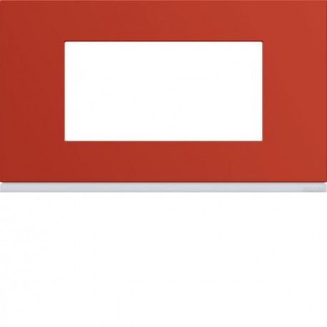 Plaque 4M E57 eglantine - APPAREILLAGE MURAL GALLERY HAGER WXP0634