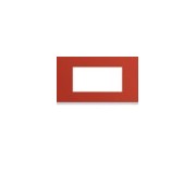 Plaque 4M E57 eglantine - APPAREILLAGE MURAL GALLERY HAGER WXP0634