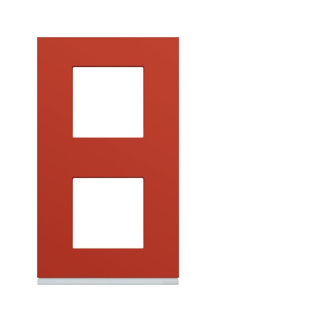 Plaque 2P V71 eglantine - APPAREILLAGE MURAL GALLERY HAGER WXP0642