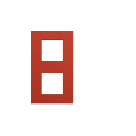 Plaque 2P V71 eglantine - APPAREILLAGE MURAL GALLERY HAGER WXP0642