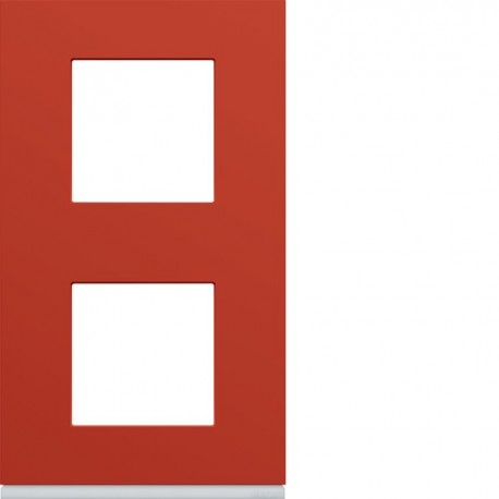 Plaque 2P V71 eglantine - APPAREILLAGE MURAL GALLERY HAGER WXP0642