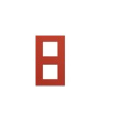 Plaque 2P V71 eglantine - APPAREILLAGE MURAL GALLERY HAGER WXP0642