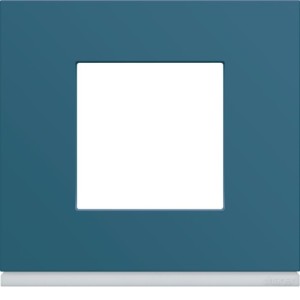 Plaque plastique 1P river - APPAREILLAGE MURAL GALLERY HAGER WXP0702