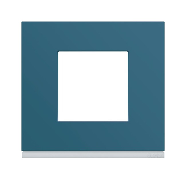 Plaque plastique 1P river - APPAREILLAGE MURAL GALLERY HAGER WXP0702