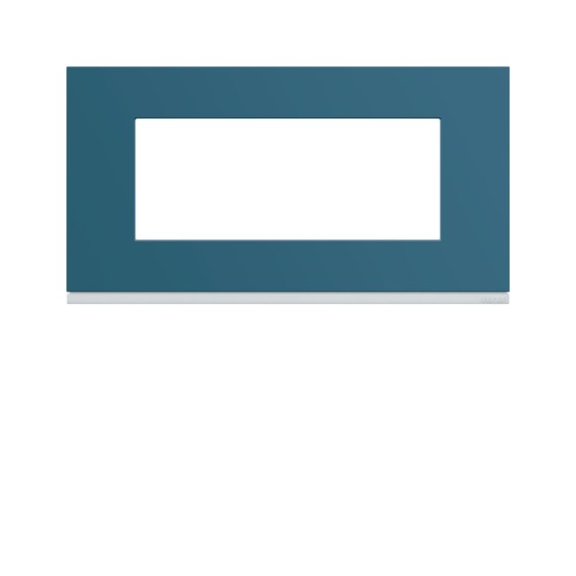 Plaque plastique 5M E71 river - APPAREILLAGE MURAL GALLERY HAGER WXP0705