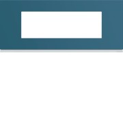 Plaque plastique 6M E57 river - APPAREILLAGE MURAL GALLERY HAGER WXP0706