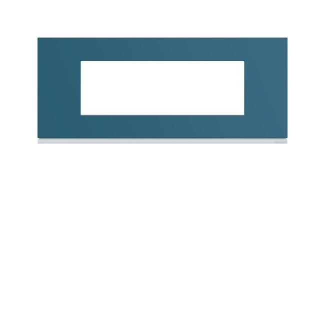 Plaque plastique 6M E57 river - APPAREILLAGE MURAL GALLERY HAGER WXP0706