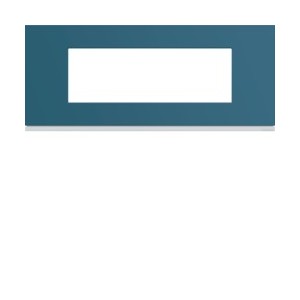 Plaque plastique 6M E57 river - APPAREILLAGE MURAL GALLERY HAGER WXP0706