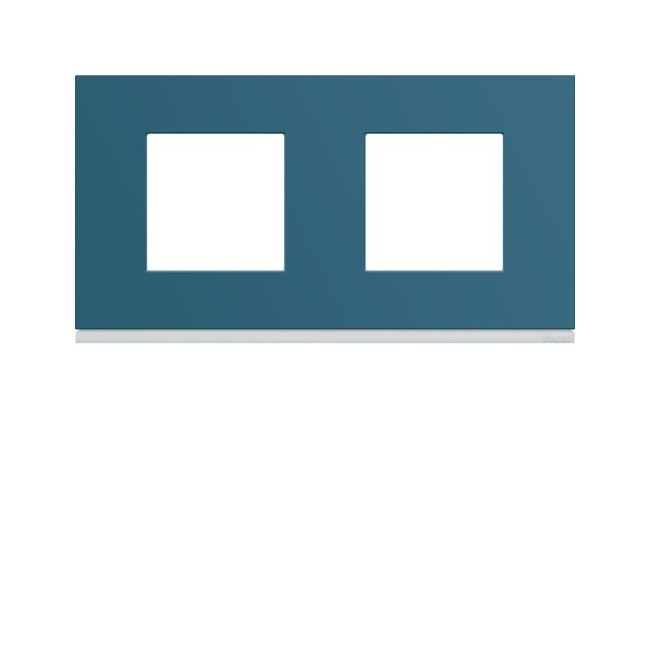 Plaque plastique2P H71 river - APPAREILLAGE MURAL GALLERY HAGER WXP0712