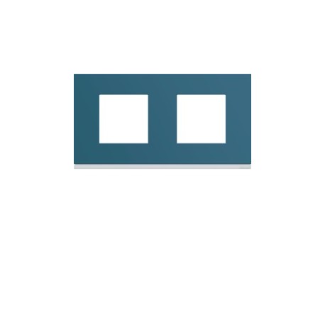 Plaque plastique2P H71 river - APPAREILLAGE MURAL GALLERY HAGER WXP0712