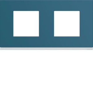 Plaque plastique2P H71 river - APPAREILLAGE MURAL GALLERY HAGER WXP0712