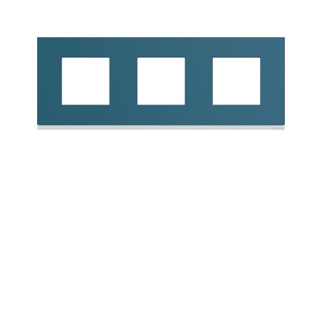 Plaque plastique 3P H71 river - APPAREILLAGE MURAL GALLERY HAGER WXP0713