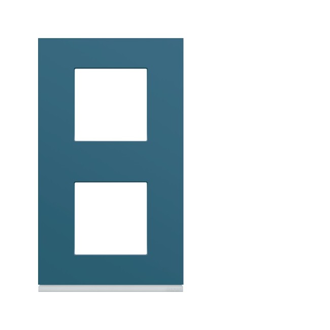 Plaque plastique 2P V71 river - APPAREILLAGE MURAL GALLERY HAGER WXP0742