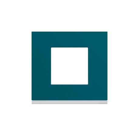 Plaque 1P plastique peacock - APPAREILLAGE MURAL GALLERY HAGER WXP0802