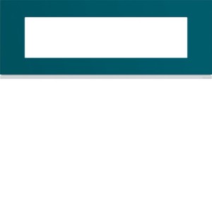 Plaque plastique 8M E71 peacoc - APPAREILLAGE MURAL GALLERY HAGER WXP0808