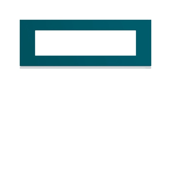 Plaque plastique 8M E71 peacoc - APPAREILLAGE MURAL GALLERY HAGER WXP0808