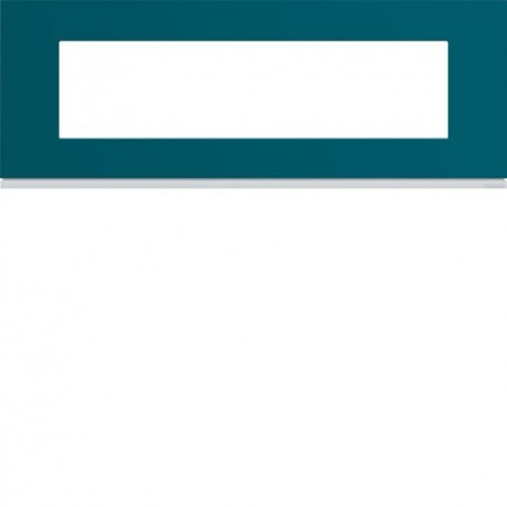 Plaque plastique 8M E71 peacoc - APPAREILLAGE MURAL GALLERY HAGER WXP0808