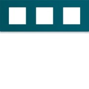 Plaque plastique 3P H71 peacoc - APPAREILLAGE MURAL GALLERY HAGER WXP0813