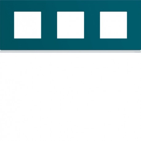 Plaque plastique 3P H71 peacoc - APPAREILLAGE MURAL GALLERY HAGER WXP0813