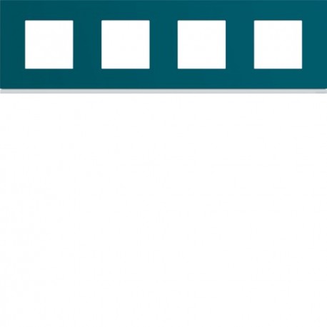 Plaque plastique 4P H71 peacoc - APPAREILLAGE MURAL GALLERY HAGER WXP0814