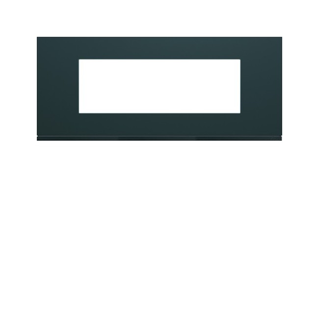 Plaque plastique 6M E57 anthr - APPAREILLAGE MURAL GALLERY HAGER WXP1006