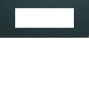 Plaque plastique 6M E57 anthr - APPAREILLAGE MURAL GALLERY HAGER WXP1006