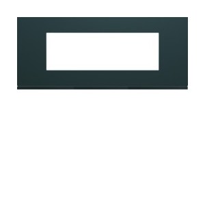 Plaque plastique 6M E57 anthr - APPAREILLAGE MURAL GALLERY HAGER WXP1006