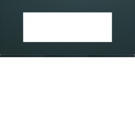 Plaque plastique 6M E57 anthr - APPAREILLAGE MURAL GALLERY HAGER WXP1006