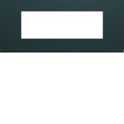 Plaque plastique 6M E57 anthr - APPAREILLAGE MURAL GALLERY HAGER WXP1006