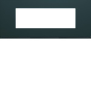 Plaque plastique 6M E57 anthr - APPAREILLAGE MURAL GALLERY HAGER WXP1006