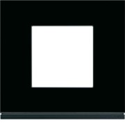 Plaque 1P midnight glass - APPAREILLAGE MURAL GALLERY HAGER WXP4102