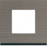 Plaque 1P grey wood - APPAREILLAGE MURAL GALLERY HAGER WXP4802