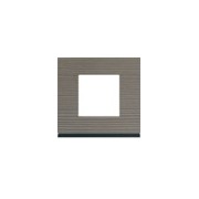 Plaque 1P grey wood - APPAREILLAGE MURAL GALLERY HAGER WXP4802